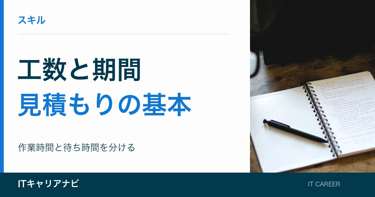 工数と期間｜見積もりの基本：作業時間と待ち時間を分ける